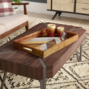 Union Rustic Louisa Fir Wood Accent Tray UNRS6633